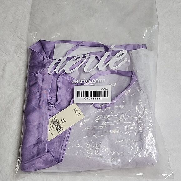 2458 NWT Aerie Shine Crop Top Size Medium - Picture 6 of 6